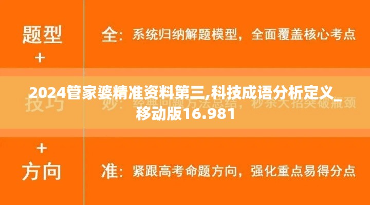 2024管家婆精准资料第三,科技成语分析定义_移动版16.981