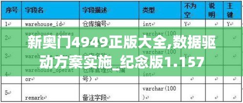 新奥门4949正版大全,数据驱动方案实施_纪念版1.157