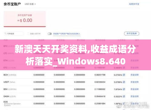 新澳天天开奖资料,收益成语分析落实_Windows8.640