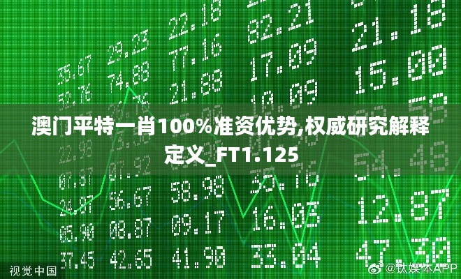 澳门平特一肖100%准资优势,权威研究解释定义_FT1.125