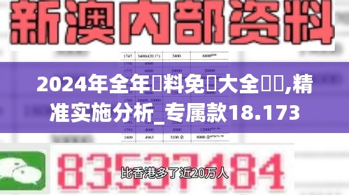 2024年全年資料免費大全優勢,精准实施分析_专属款18.173