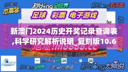 新澳门2024历史开奖记录查询表,科学研究解析说明_复刻版10.672