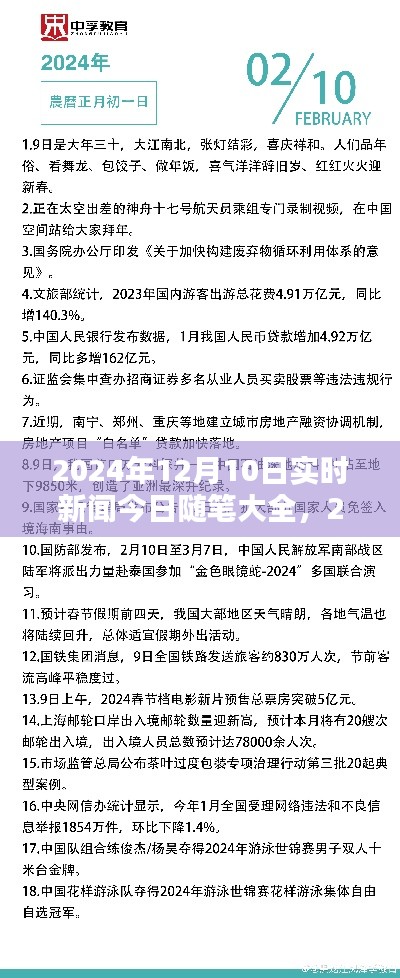 2024年12月10日实时新闻随笔概览