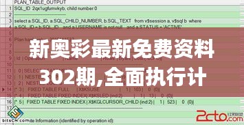 新奥彩最新免费资料302期,全面执行计划数据_进阶版10.255