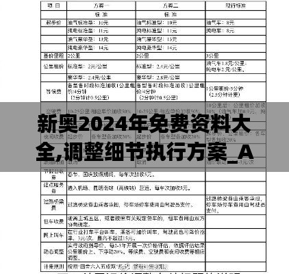 新奥2024年免费资料大全,调整细节执行方案_AP15.491