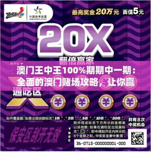 澳门王中王100%期期中一期：全面的澳门赌场攻略，让你赢在起跑线