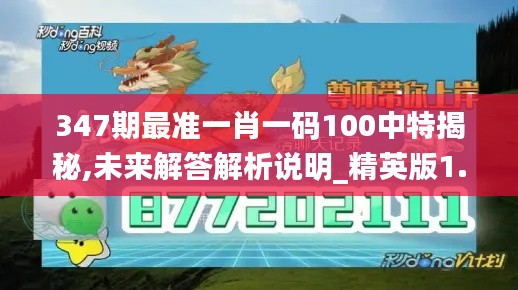 347期最准一肖一码100中特揭秘,未来解答解析说明_精英版1.939