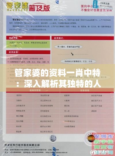 管家婆的资料一肖中特：深入解析其独特的人物魅力