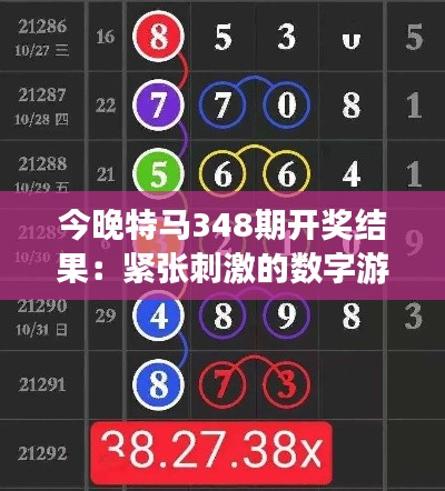 今晚特马348期开奖结果：紧张刺激的数字游戏