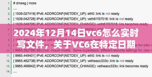 关于VC6在特定日期实时写文件的探讨，方法与观点分析指南