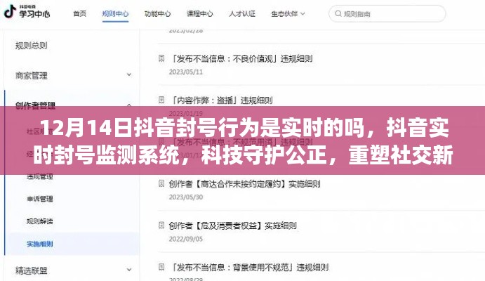 抖音实时封号监测系统，科技守护公正，重塑社交新纪元