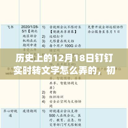 历史上的12月18日钉钉实时转文字全攻略，初学者与进阶用户指南