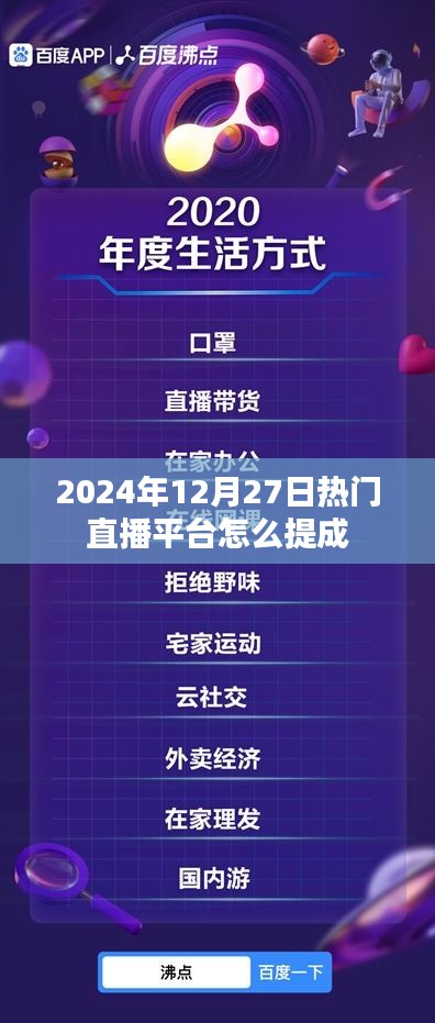 2024年直播热门平台提成攻略