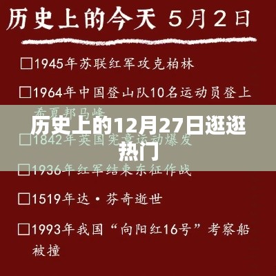 历史上的大事件，揭秘十二月二十七日的热门事件