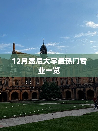 悉尼大学十二月热门专业盘点