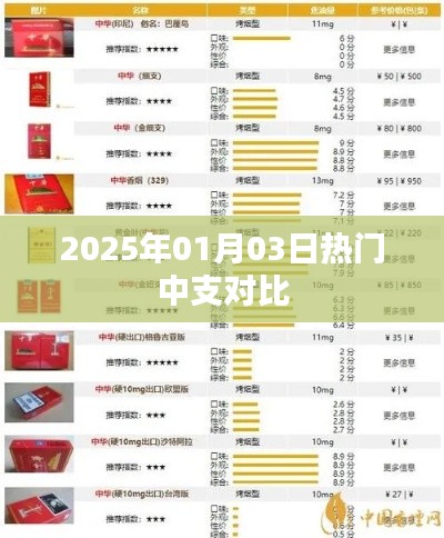 热门中支大比拼，2025年1月3日对比报告