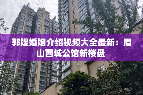 郭嫂婚姻介绍视频大全最新：眉山西城公馆新楼盘 