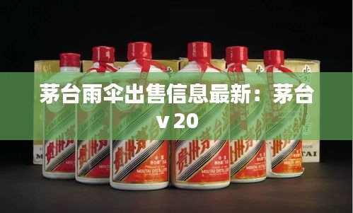 茅台雨伞出售信息最新：茅台ⅴ20 