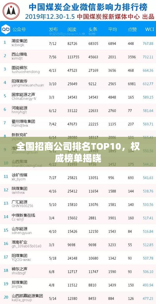 全国招商公司排名TOP10，权威榜单揭晓