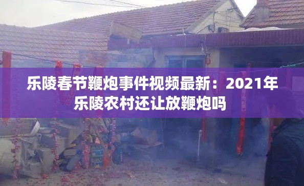 乐陵春节鞭炮事件视频最新：2021年乐陵农村还让放鞭炮吗 