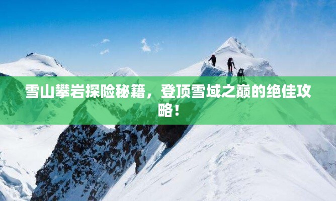 雪山攀岩探险秘籍，登顶雪域之巅的绝佳攻略！