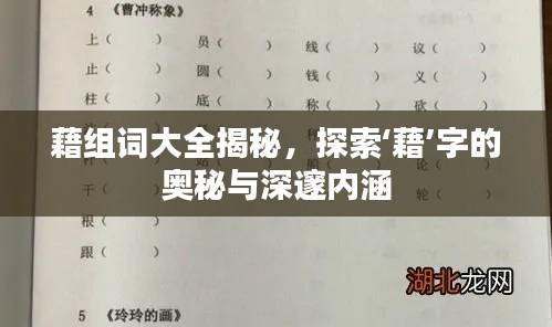 藉组词大全揭秘，探索‘藉’字的奥秘与深邃内涵